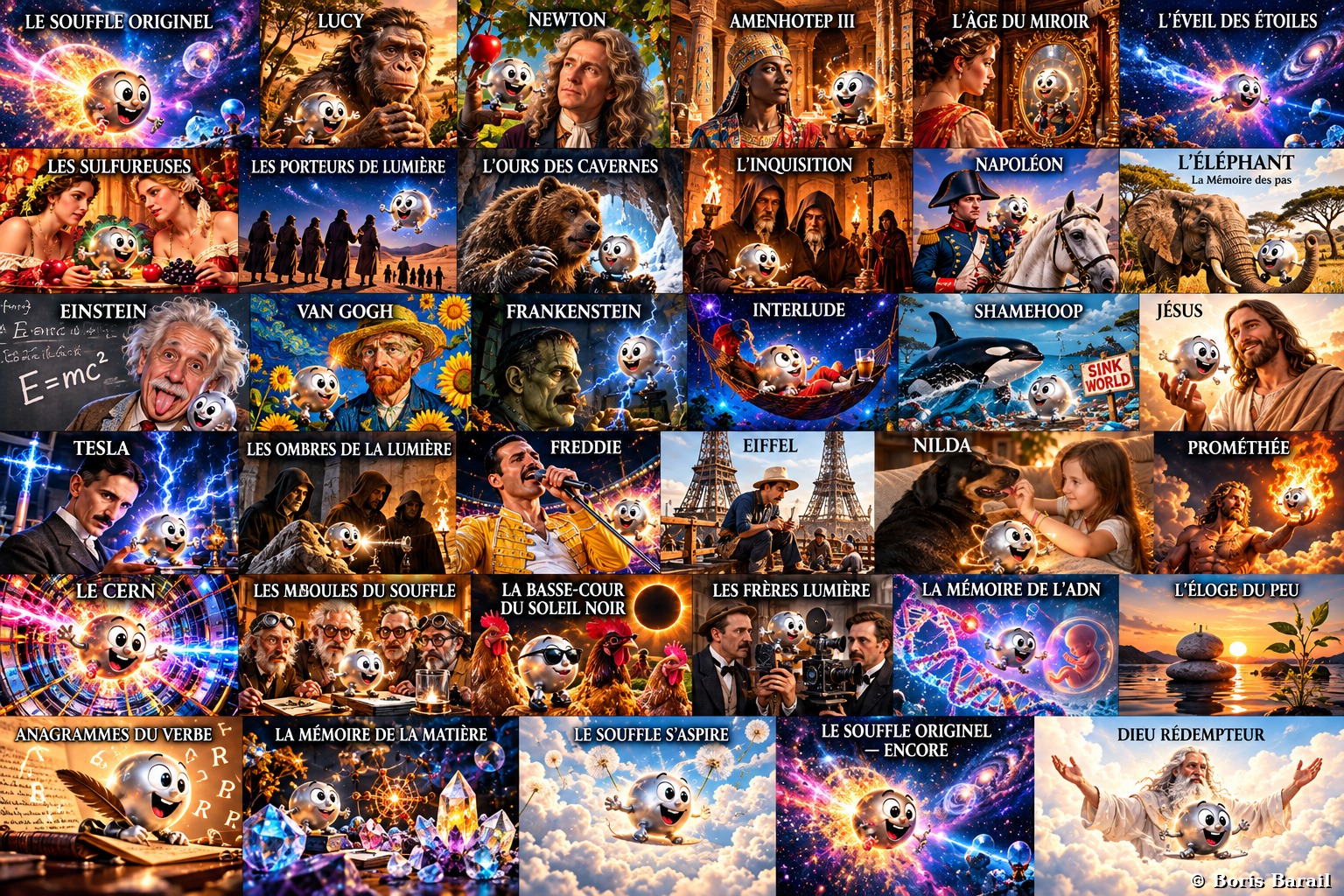 The Odyssey of My Electrons — kaleidoscope of all chapters